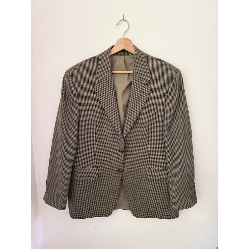 Ralph Lauren Wool Houndstooth Blazer 38S